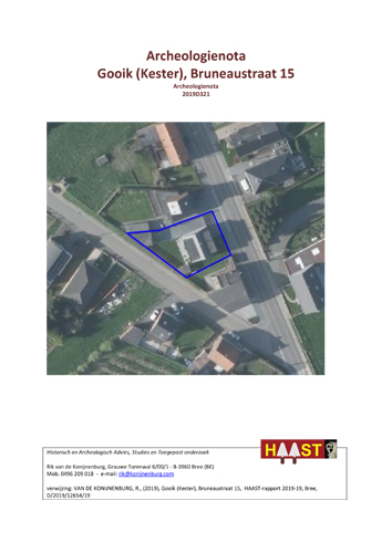 Kaft van Archeologienota Kester